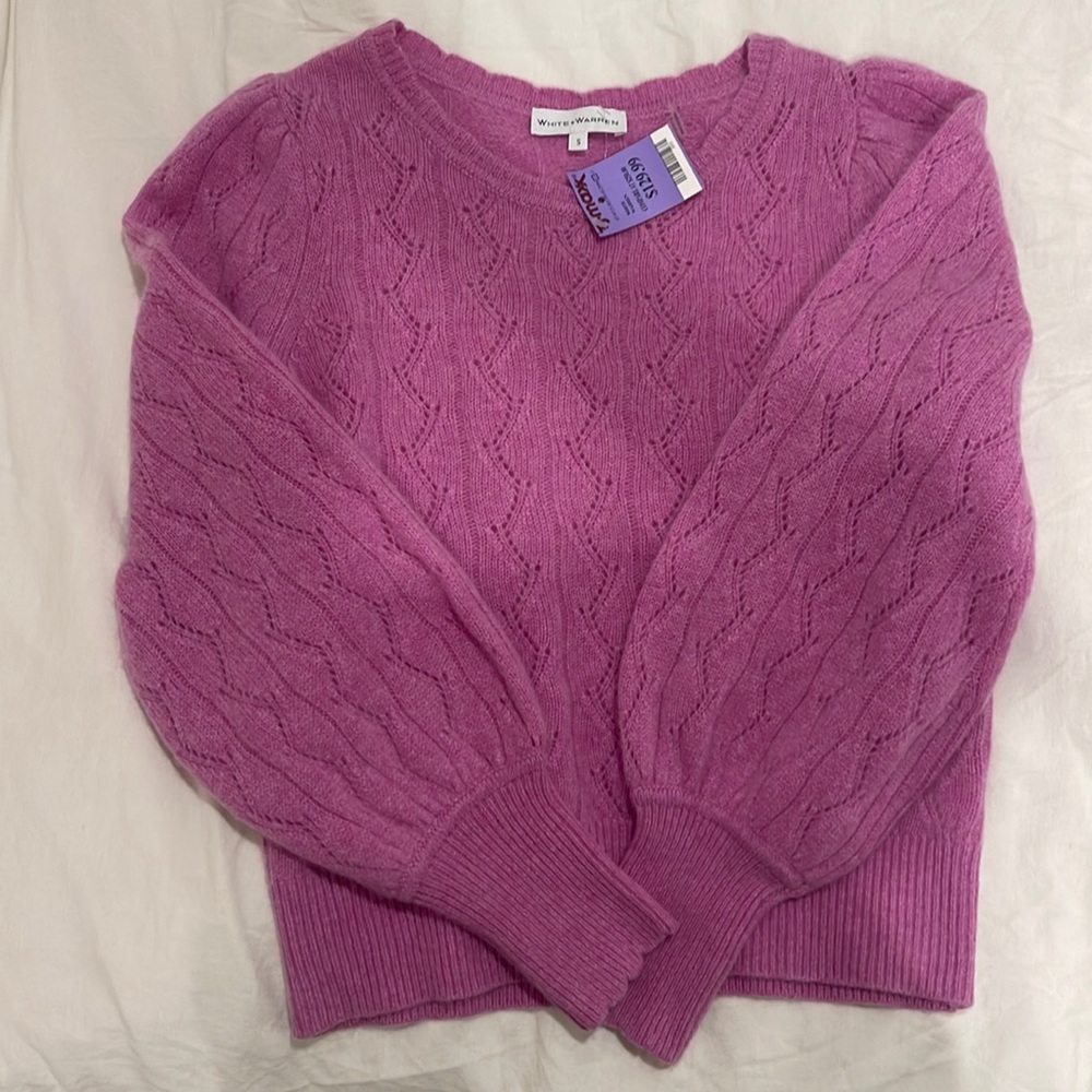 Pink White + Warren sweater